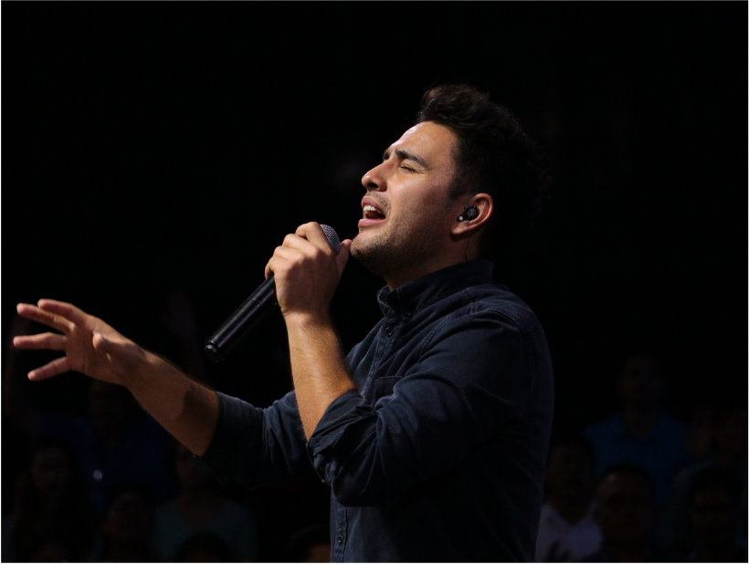 Man singing